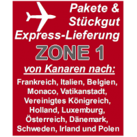 Expresslieferung von Gran Canaria nach Länder der "Zone 1"