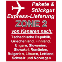 Expresslieferung von Gran Canaria nach Länder der "Zone 2"