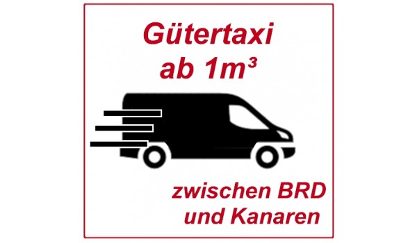 Freight from 1 cubic meter (from 10 moving boxes) in a goods taxi
