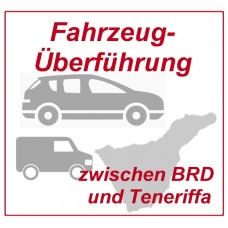 Transfer of vehicles between Germany and Tenerife by presentation driver