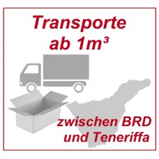 Freight per cubic meter (from 10 boxes) by groupage transport from and to Tenerife